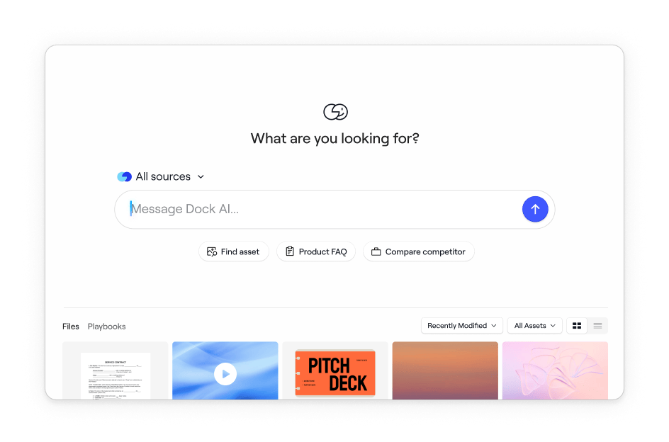 Dock AI Documents | Generate personalized business cases & more